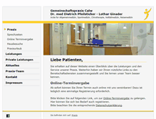Tablet Screenshot of praxis-calw.de